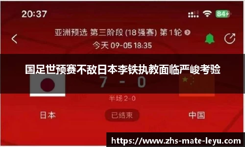 国足世预赛不敌日本李铁执教面临严峻考验